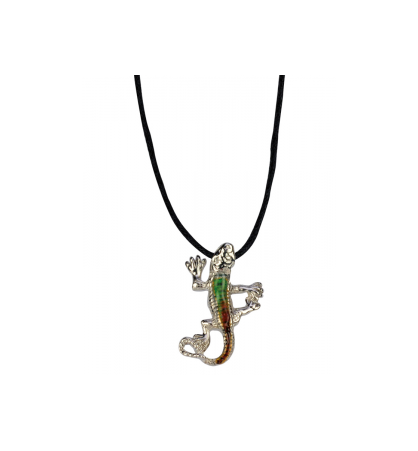 Collier gecko couleur variable Collier gecko couleur variable