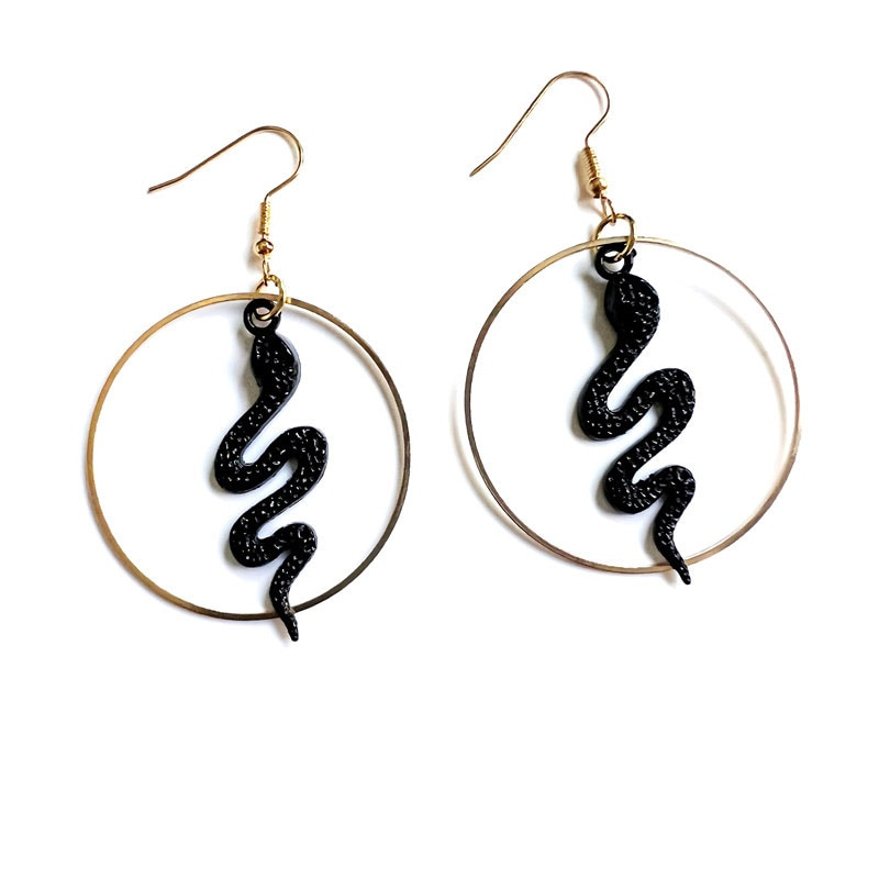 Boucles d’oreilles serpent