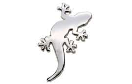 Pin's lézard argent