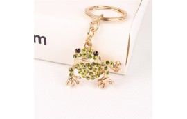 Porte clé grenouille strass