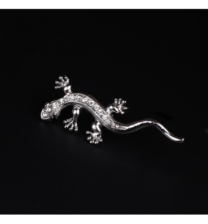 Broche gecko cristal Broche gecko cristal