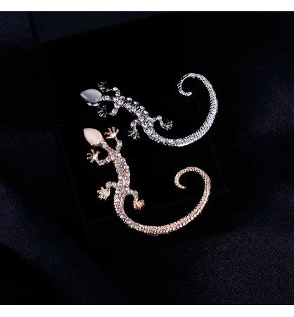 Boucle d'oreille gecko en manchette