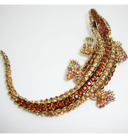 Broche crocodile Broche crocodile