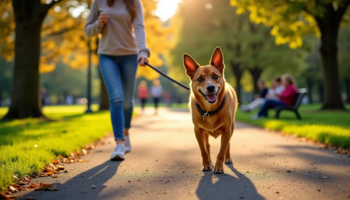 Illustration : « l'éducation n'est pas tant d'apprendre au chien — chien qui tire en laisse : causes réelles et solutions concrètes